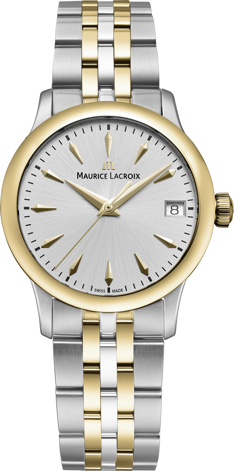 Dit is een horloge van het merk Maurice Lacroix gemaakt voor dames.
De specificaties zijn als volgt:
Kastmaat: 33 mm
Waterdichtheid: 10 ATM / 100 Meter / 330 Feet
Dit horloge heeft de volgende functies/eigenschappen:
Datumaanduiding