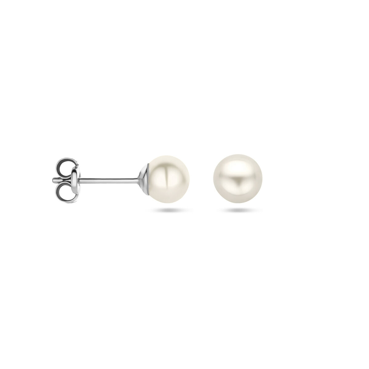 14K oorstekers met akoya parel 5mm