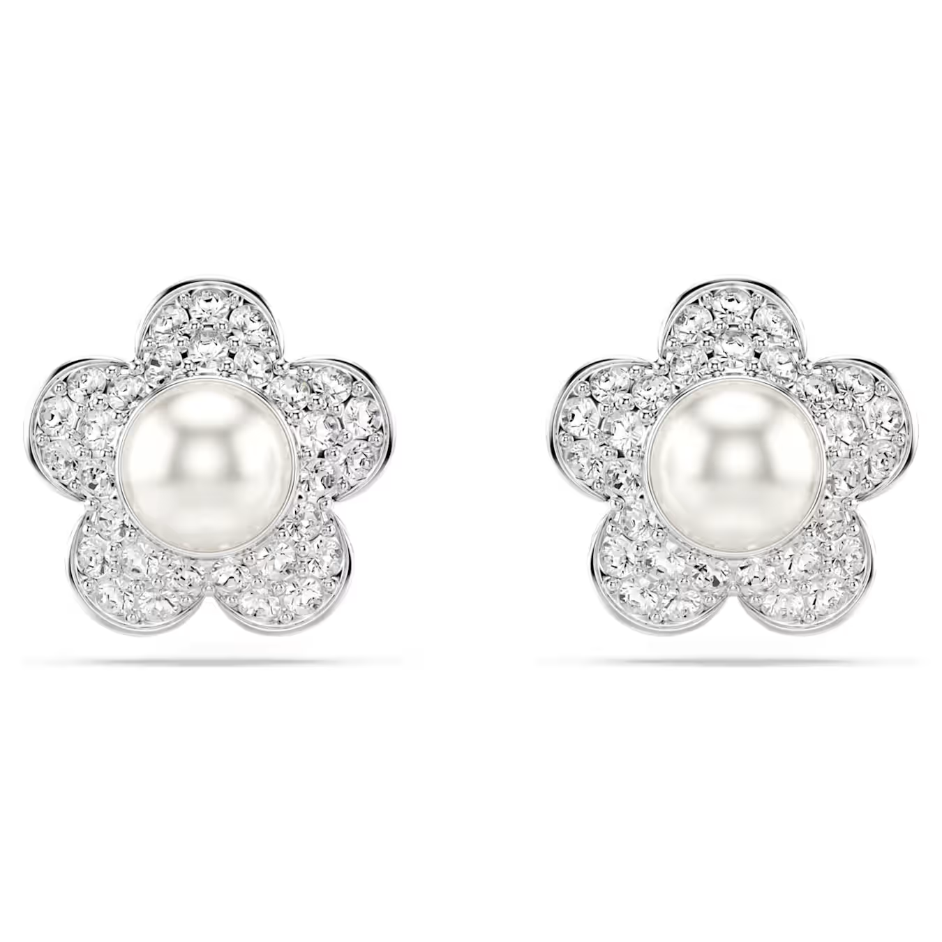 Deze oorknoppen met rhodium toplaag zijn gemaakt voor ingetogen luxe en verbeelden een delicate bloem met een kristallen hart en blaadjes versierd met glinsterende pav&eacute;. Draag ze met de bijpassende hanger om elke look een stralende en natuurlijke touch te geven.

Artikelnr.: 5756098
Collectie:  Ariana Grande x Swarovski
Formaat: 1.1 x 1.1 cm
Materiaal:  Kristallen, Rodium-verguld, Crystal pearl
Kleur:  Wit
Gewicht (individueel product):  1.4 g