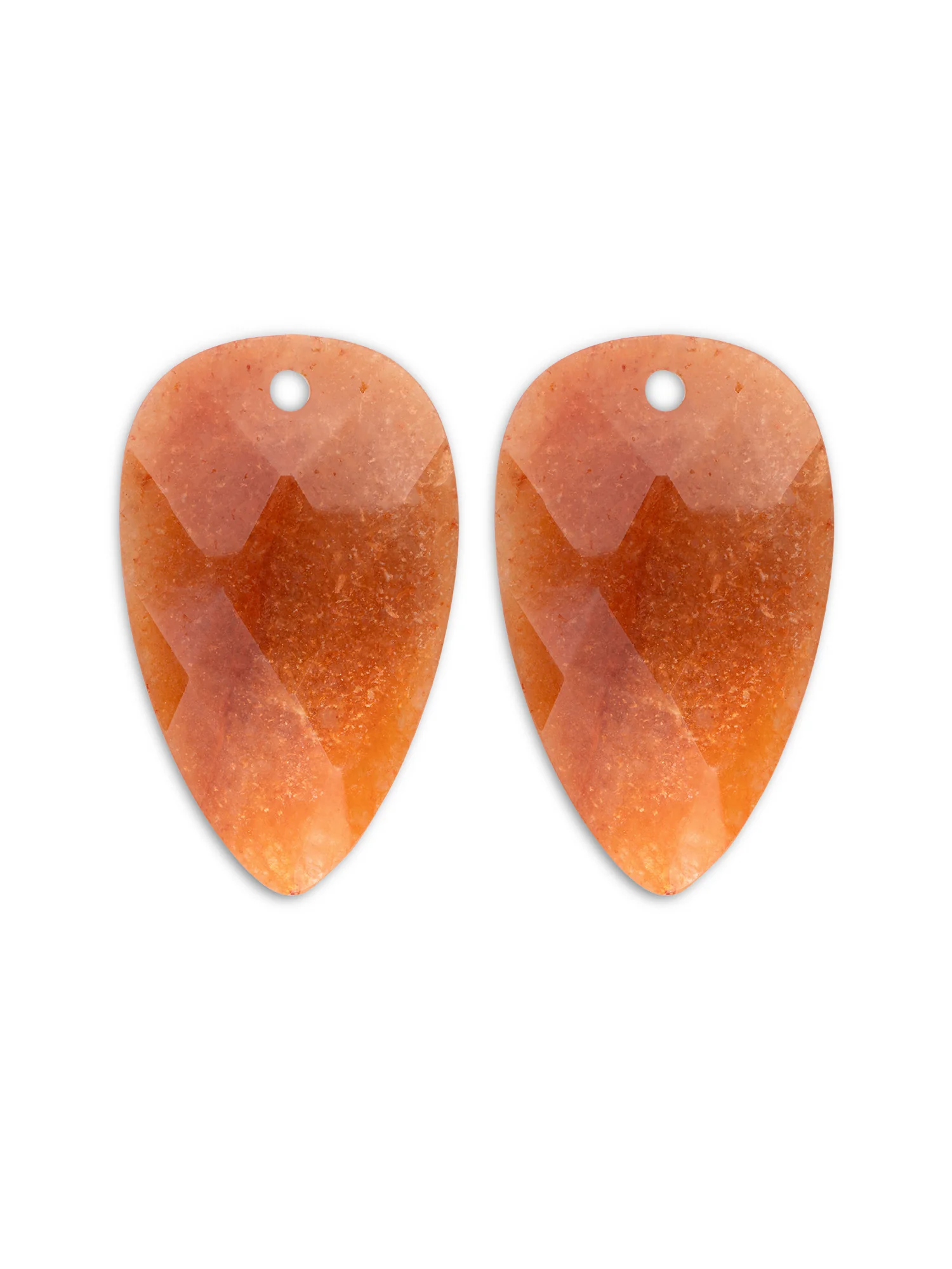Earstones Blossom Red Aventurine