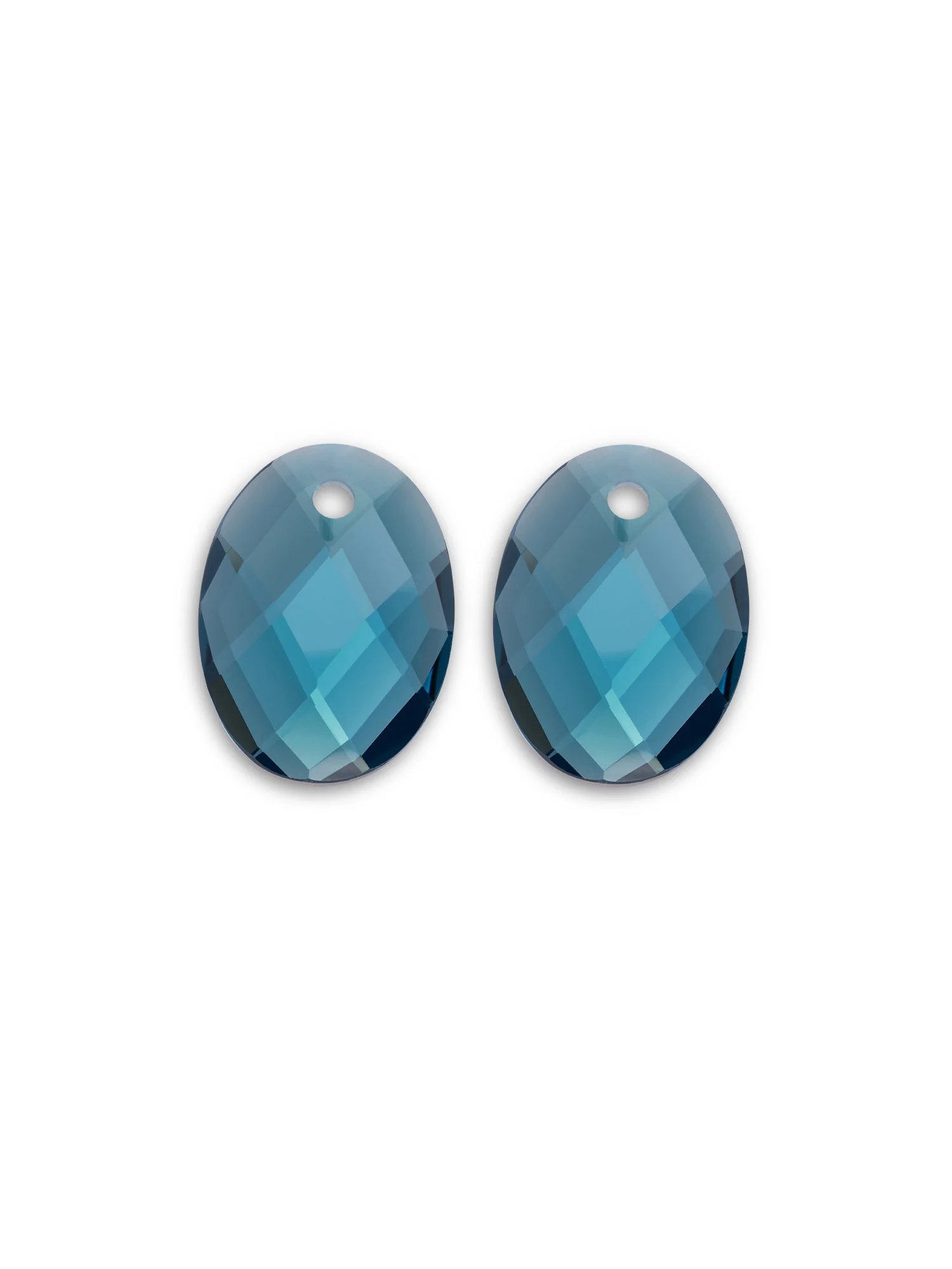 earstones / medium oval - turquoise quartz 