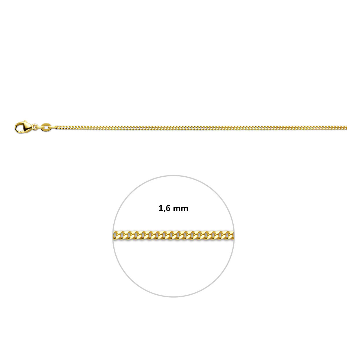  Fjory collier geelgoud met zilveren kern, is een verfijnd gourmetcollier van 1,6 mm dik en 50 cm lang. Met zijn gouden kleur en tijdloze ontwerp is het perfect voor elke gelegenheid. Draag het alleen voor een elegante look of combineer met andere sieraden voor een gelaagd effect. Perfect voor dagelijks gebruik of speciale momenten.