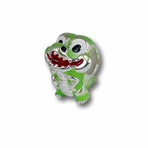 Piccolo bedel Krokodil
Zilver met emaille