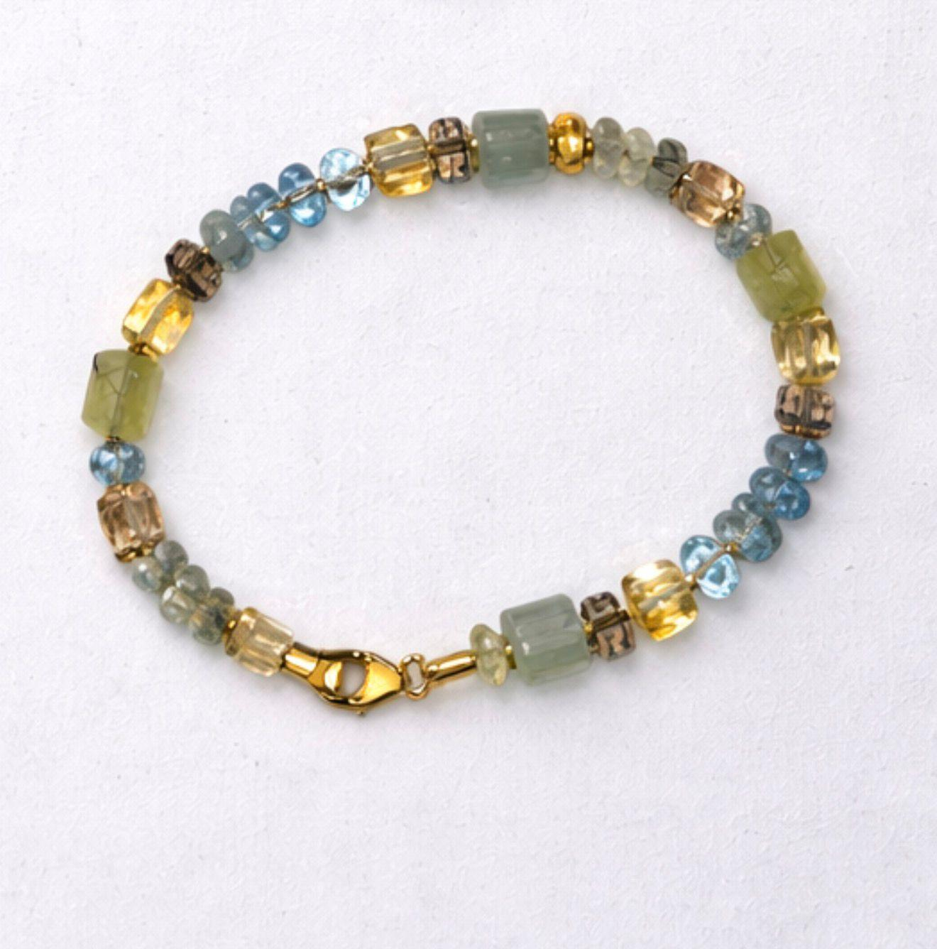 armband  go sky top citrien aqua prehniet