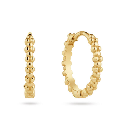 Gouden oorringen bolletjes