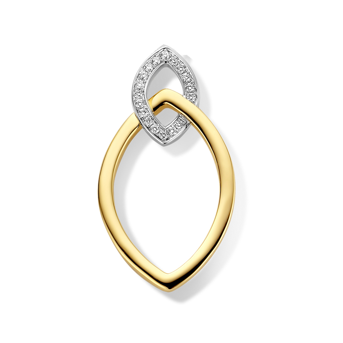 Hanger 18 kt met diamant