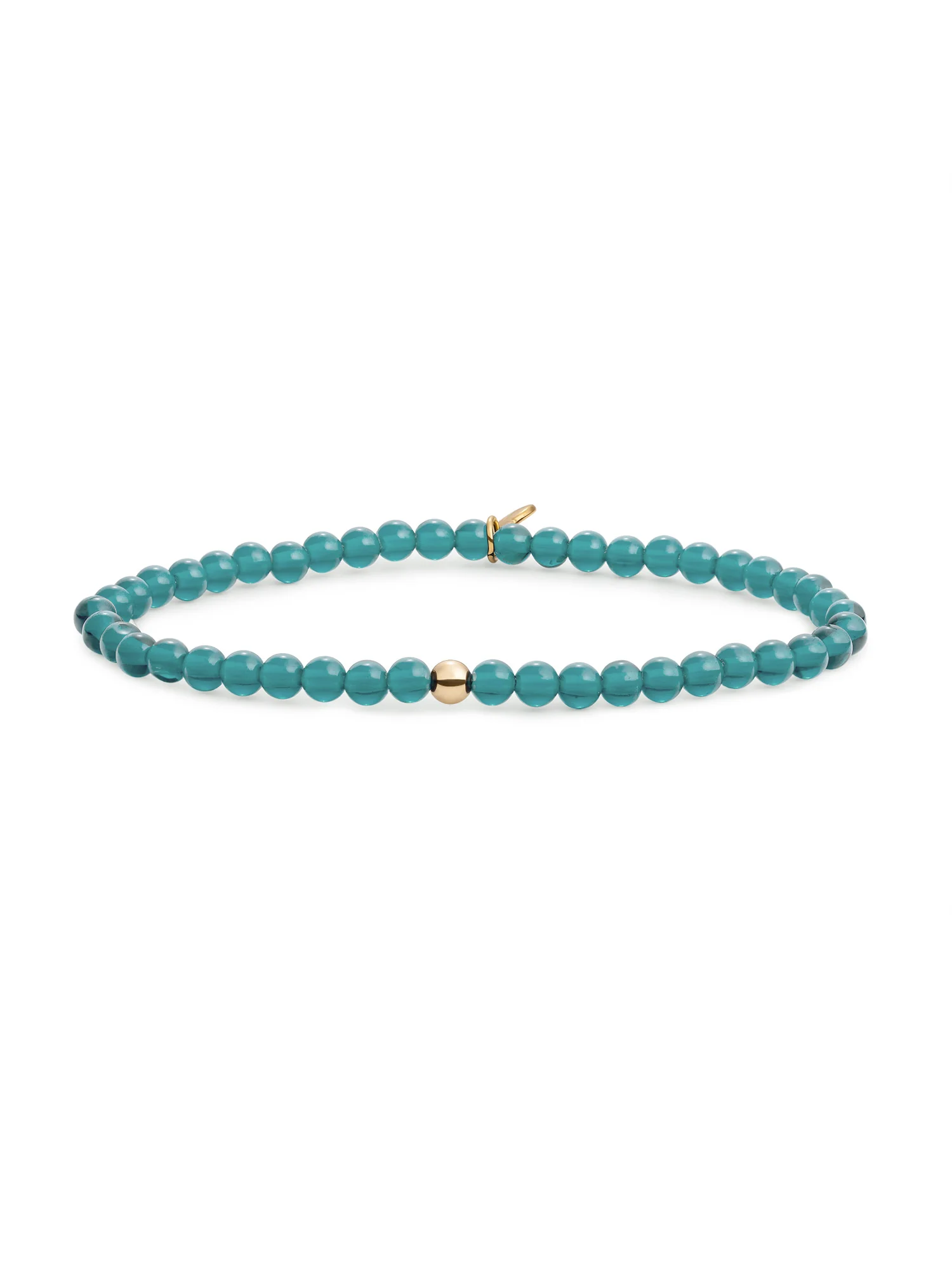 SPARKLING JEWELS ARMBAND TURQUOISE QUARTZ GOLD SBG-GEM70-ADD-4MM