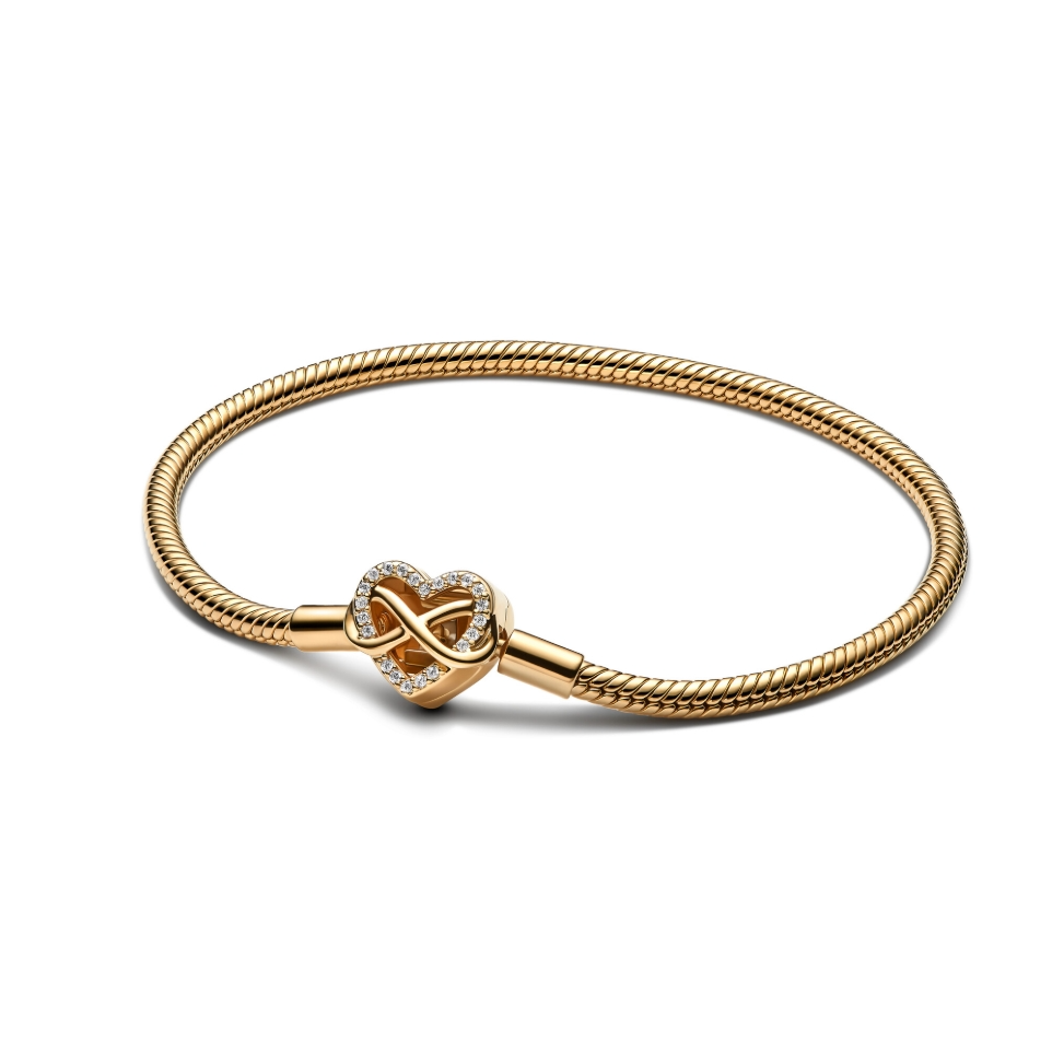 Pandora - Shine armband met infinity hart bezet met zirconia's, 19cm - 563758C01-19