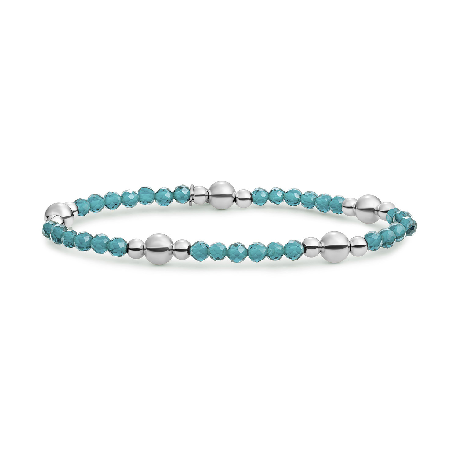 Bracelet Turquoise quartz bold mix silver 