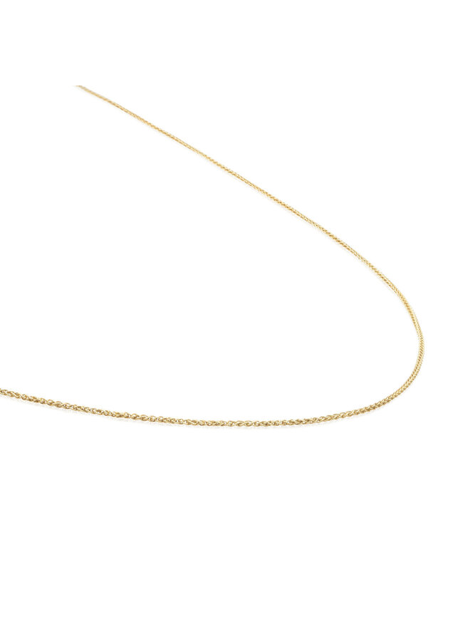 Sparkling Jewels ketting Wheat Chain Goudkleurig 