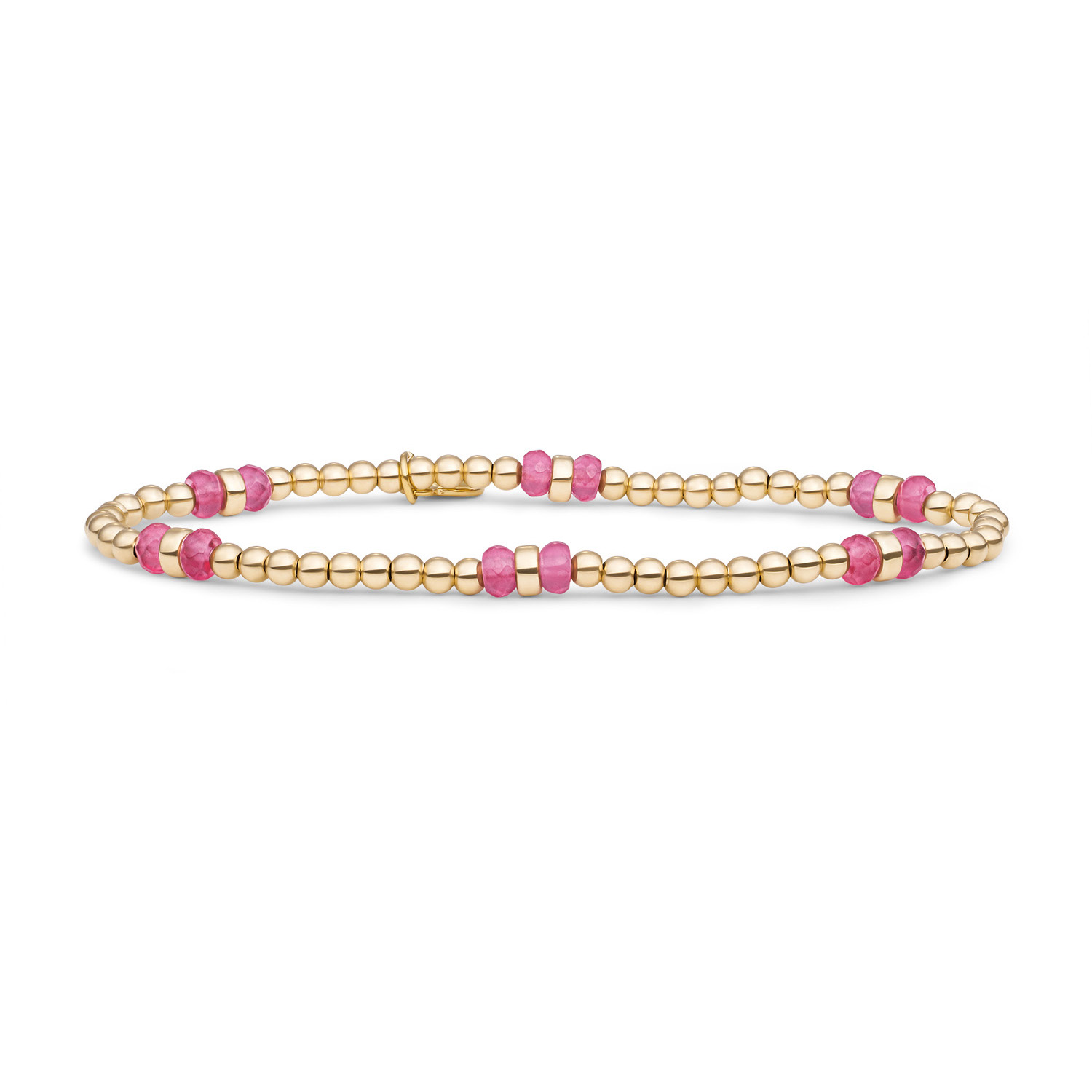 Bracelet | Candy Jade Double Reverse Roundel - Gold