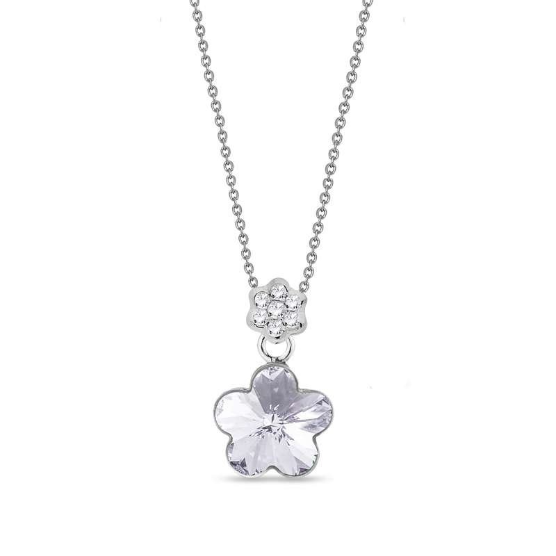 Spark CLEMATIS Necklace Crystal 