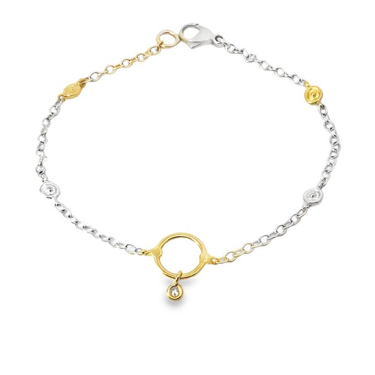 Das Produkt ARMBAND Silber/GG 1 Brill 0,03 ct,  ist ein elegantes Schmuckst&uuml;ck der Kategorie JEWEL. Es ist ein Armband (JEWEL_TYPE: BRACELET) mit einer Gr&ouml;&szlig;e von 200 mm (JEWELSIZE: 200). Tragen Sie es am besten allein als stilvolles Accessoire oder kombinieren Sie es mit anderen Armb&auml;ndern f&uuml;r einen vielf&auml;ltigen Look.