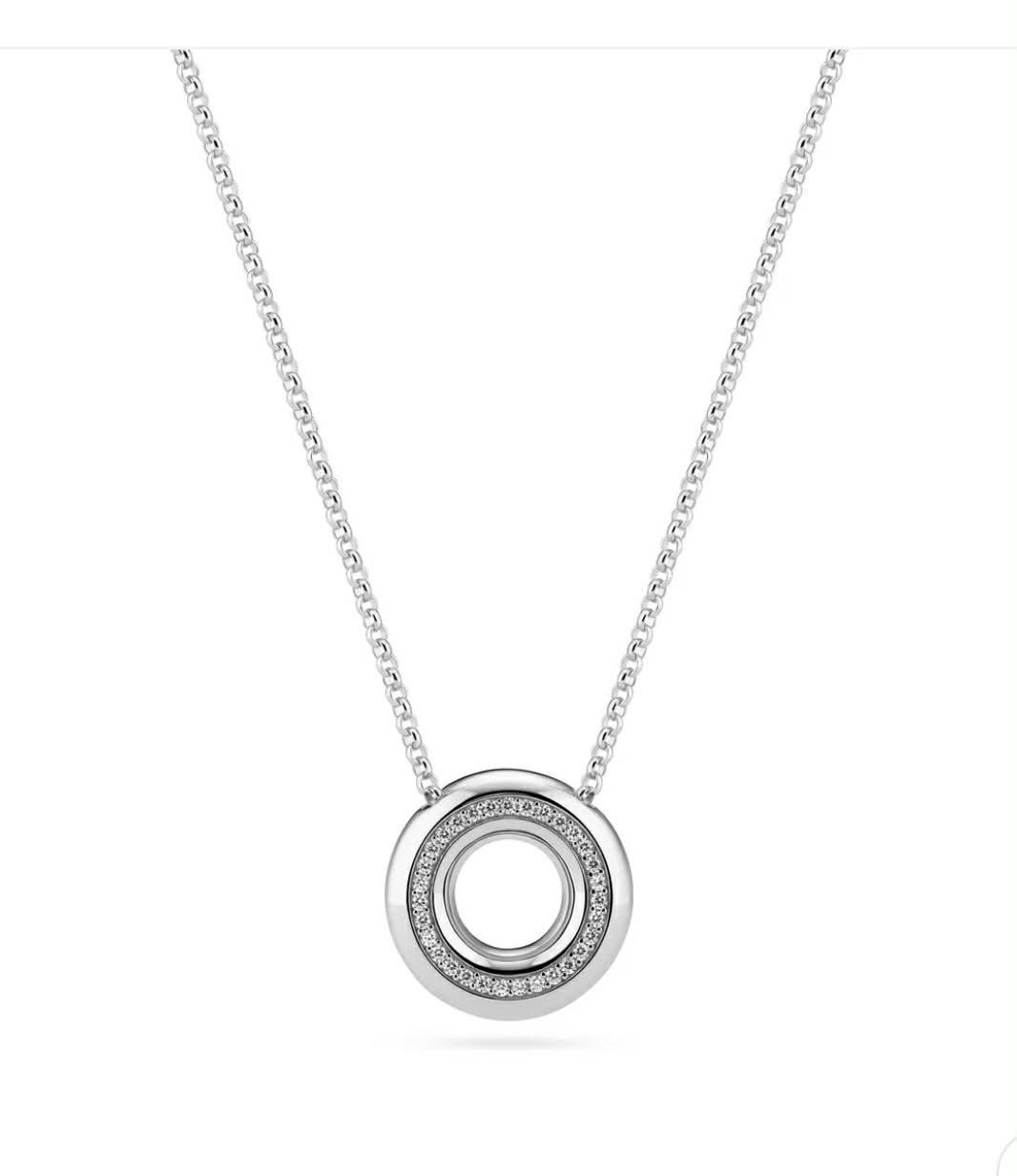 Ketting met hanger en zirconia in zilver uit de collectie van Sif Jakobs