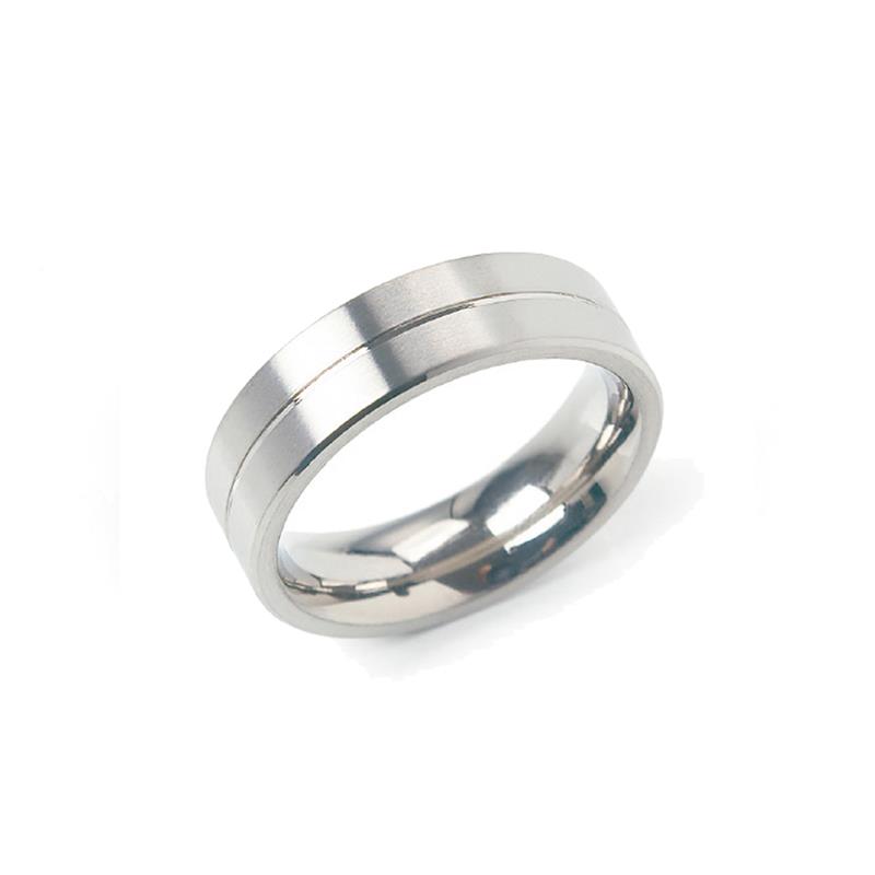 Dit is een ring van het merk Boccia Titanium