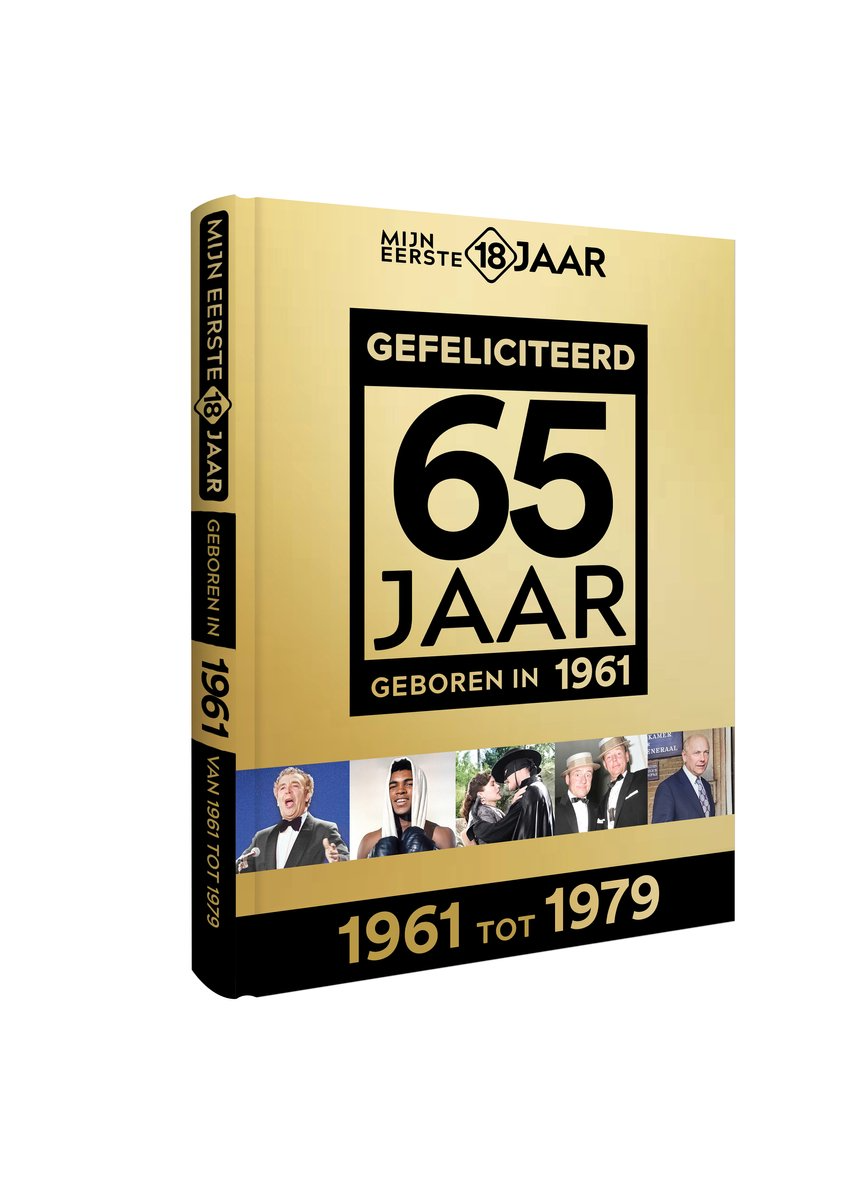 MIJN EERSTE 18 JAAR; GEBOREN IN 1961 De jaren van 1961 tot 1979 Mijn Eerste 18 Jaar is h&eacute;t boek vol met &lsquo;oh ja!&rsquo;-momenten. Droom weg bij alle hoogtepunten uit jouw jeugd. Zo beleef je de meest spraakmakende momenten uit de eerste 18 jaar van jouw leven opnieuw. Aan welke hits, films en tv-programma&rsquo;s heb je mooie herinneringen? Hoe was de mode toen, het straatbeeld en de rages? Welke sporthelden zijn je bijgebleven? En wat was het nieuws waar iedereen het over had? Mijn Eerste 18 Jaar staat boordevol jeugdsentiment. Met maar liefst 182 pagina&rsquo;s aan kleurrijke foto&rsquo;s, anekdotes en iconische beelden uit jouw jonge jaren. Ook hebben we per jaar de grootste hits voor je verzameld. Scan de code en beluister jouw hits. Begin met bladeren en herbeleef je jeugd!