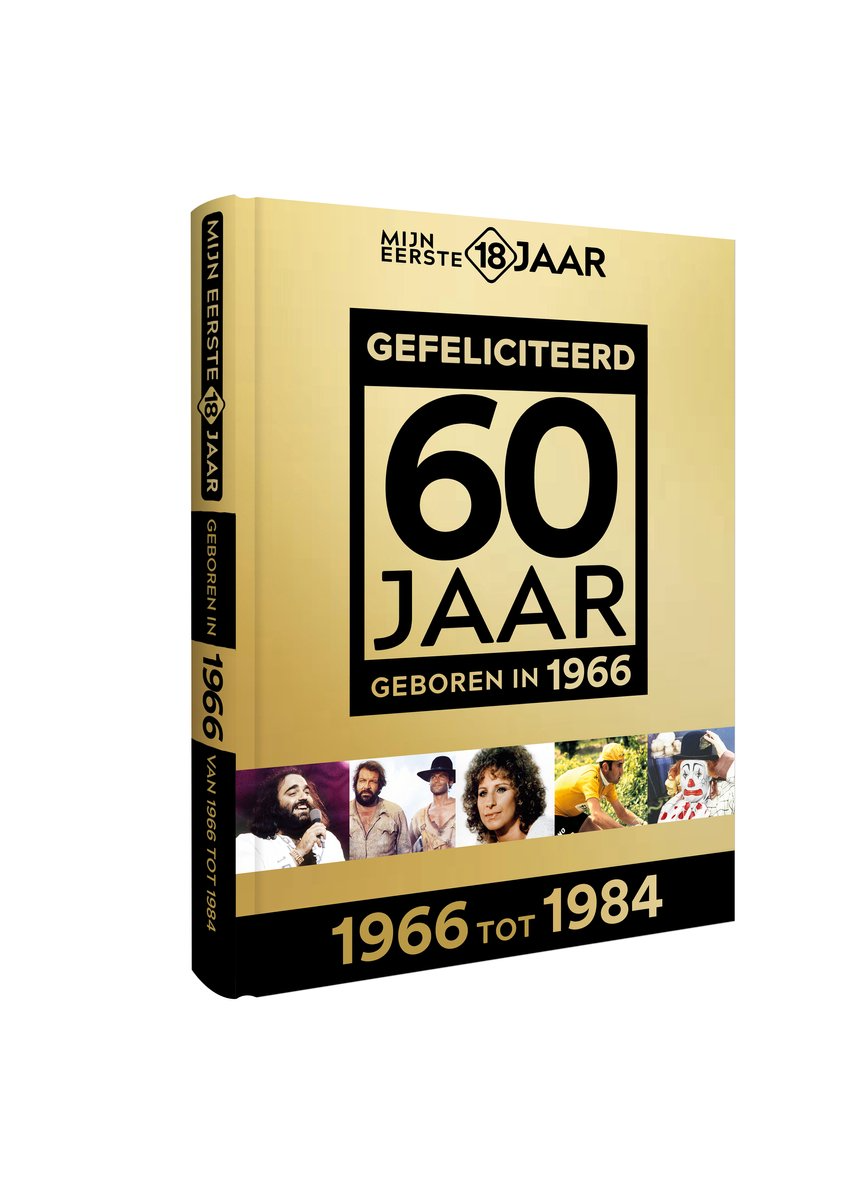 MIJN EERSTE 18 JAAR; GEBOREN IN 1966 De jaren van 1966 tot 1984 Mijn Eerste 18 Jaar is h&eacute;t boek vol met &lsquo;oh ja!&rsquo;-momenten. Droom weg bij alle hoogtepunten uit jouw jeugd. Zo beleef je de meest spraakmakende momenten uit de eerste 18 jaar van jouw leven opnieuw. Aan welke hits, films en tv-programma&rsquo;s heb je mooie herinneringen? Hoe was de mode toen, het straatbeeld en de rages? Welke sporthelden zijn je bijgebleven? En wat was het nieuws waar iedereen het over had? Mijn Eerste 18 Jaar staat boordevol jeugdsentiment. Met maar liefst 182 pagina&rsquo;s aan kleurrijke foto&rsquo;s, anekdotes en iconische beelden uit jouw jonge jaren. Ook hebben we per jaar de grootste hits voor je verzameld. Scan de code en beluister jouw hits. Begin met bladeren en herbeleef je jeugd!

