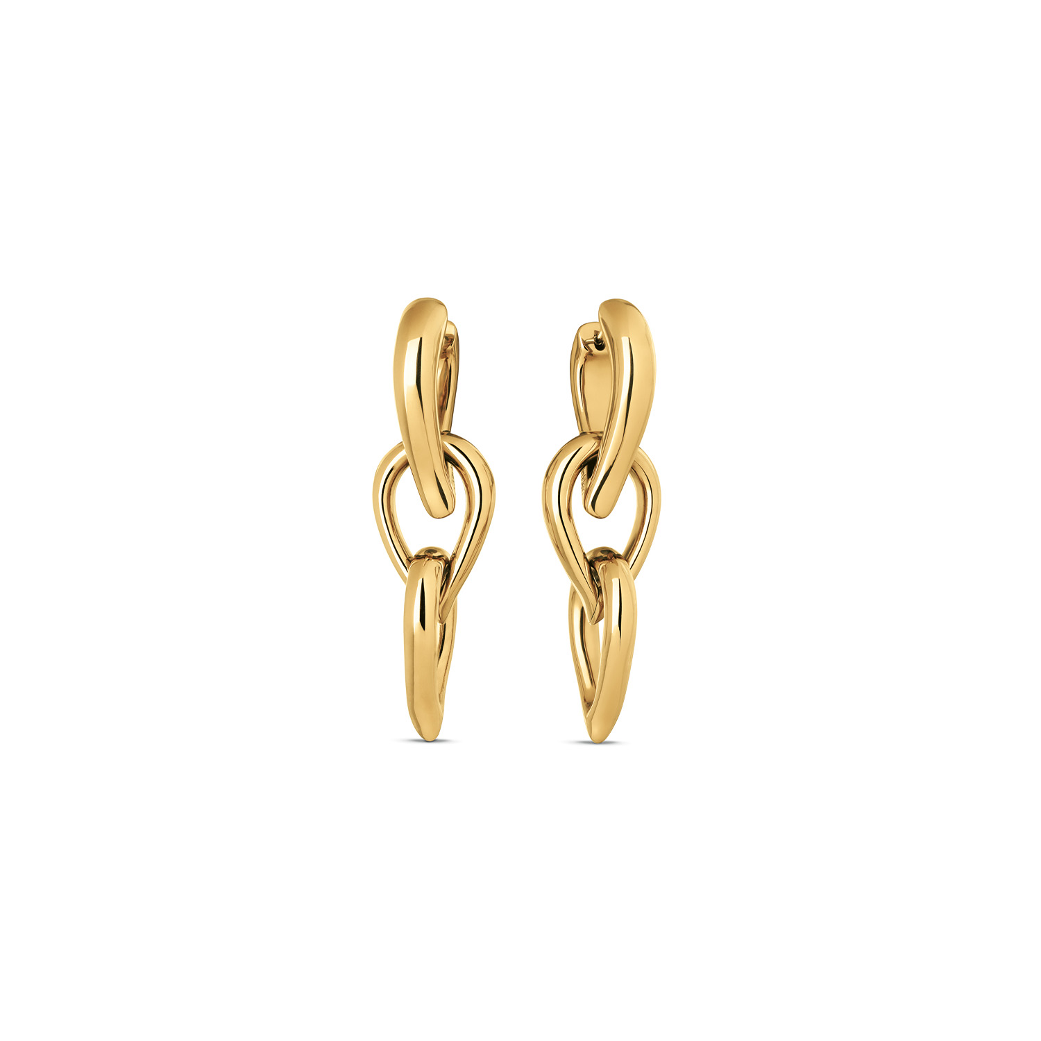 Calvin Klein CJ35000917 Dames Eardrops Staal Gp
Deze stalen dames oorbellen van Calvin Klein met nr CJ35000917 hebben een sierlijk uiterlijk. Drie grove goudkleurige druppelvormige schakels onder elkaar vormen een mooi geheel en sluiten met een scharnier mooi aan op het oor. Lengte 5cm. Leuk te combineren met andere sieraden uit de serie van Calvin Klein.

OVER CALVIN KLEIN
Calvin Klein is een wereldwijd lifestylemerk dat gewaagde, vooruitstrevende idealen en een verleidelijke, vaak minimalistische, esthetiek nastreeft. Calvin Klein werd groot in de jaren 70 door haar mode- en merkjeans collecties. In de jaren 80 lanceerde Calvin Klein haar spraakmakende ondergoed dat uitdrukkelijk van logo &rsquo;s voorzien was. Vanwege het grote succes is het merk ook succesvol uitgerold in Accessoires, Parfums, Home, Brillen, Golf, Horloges en Sieraden.
Sinds de oprichting in 1968 door Calvin Klein, heeft het merk haar reputatie opgebouwd als leider in de Amerikaanse mode, dankzij een cleane esthetiek en innovatieve ontwerpen. Calvin Klein wil haar publiek verleiden en inspireren door middel van provocerende beelden en opvallende ontwerpen die prikkelen. 

SPECIFICATIES:
- Stalen dames oorhangers Gp
- Lengte 5cm
- Grove schakels
- Glimmend