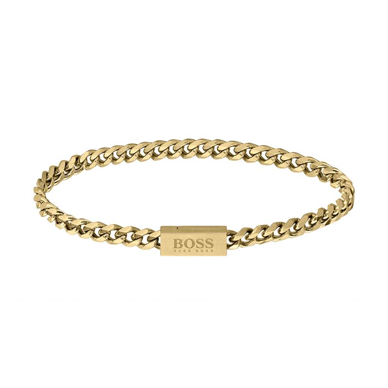 Hugo Boss HBJ1580172M Armband Verguld met Gourmet Schakel