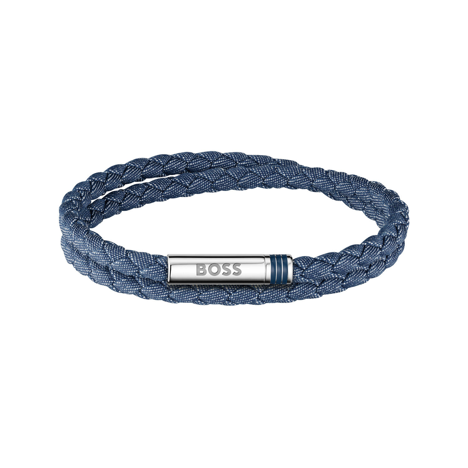 BOSS JEWELS HBJ1580800 ARES SUMMER Heren Armband Bl 19cm
Deze gevlochten nylon heren armband straalt kracht en elegantie uit. Gemaakt van hoogwaardig kunststof, is de armband duurzaam, kleurvast en geschikt voor dagelijks gebruik. De blauwe armband van BOSS uit de ARES SUMMER serie met artikelnr. HBJ1580800 heeft een magneetsluiting en een lengte van 19cm, hierdoor kan hij dubbel om de pols gewikkeld worden. Goed te combineren met de bijpassende sieraden van BOSS.

Het merk: HUGO BOSS is afgestemd op levensstijlen waar het gaat om kwaliteit en precisie. Het wereldwijde fashionlabel is verdeeld in twee merken: BOSS en HUGO. Het merk BOSS biedt geavanceerde, moderne horloges gericht op kwaliteit en design om een onberispelijke look te cre&euml;ren &ndash; of het nu zakelijk, casual of sportief is. Ontdek de nieuwe horlogecollectie die bewijst dat details echt het verschil maken.

 Specificaties:
- Artikelnr: HBJ1580800
- Heren armband
- Materiaal: Nylon
- Blauw
- Lengte: 19cm verstelbaar