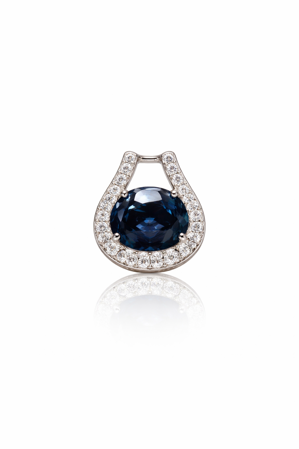 Briljant hanger 0.09crt G/SI met Topaas