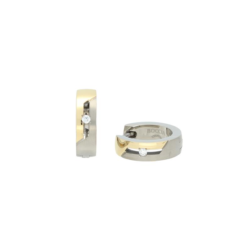 Boccia 05045-04
Titanium oorringen met diamant