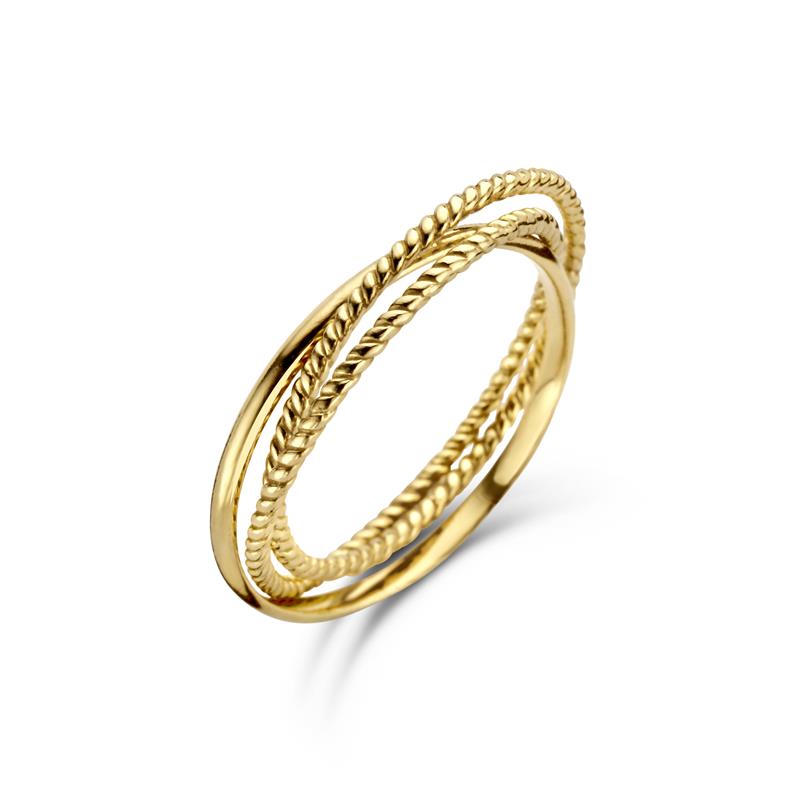 Jackie 14k Majorelle Trinity ring