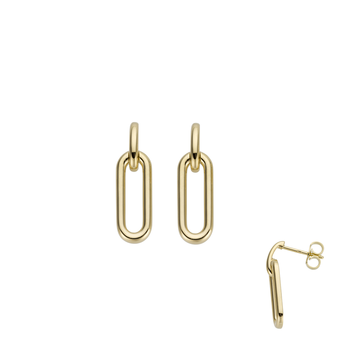 De Oorbelstekers hangend 062055 zijn prachtige, goudkleurige oorbellen van 18-karaats geelgoud. 
Deze elegante oorbellen hebben een moderne uitstraling en zijn ideaal voor zowel dagelijks gebruik als speciale gelegenheden. Combineer ze met andere gouden sieraden voor een verfijnde look.