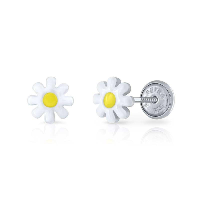Hou jij ook zo van de zon? Madeliefjes ook! Deze oorknopjes met madeliefjes zijn super schattig. Ze zijn gemaakt van 925 sterling zilver met emaille. Uniek is de handige schroefsluiting, waardoor je ze niet verliest. Super handig!

Lapetra kindersieraden
Lapetra is het nieuwste handgemaakte, zilver gerhodineerde sieradenmerk voor jonge meiden. De opvallende oorknopjes met unieke designs zijn voorzien van een schroefsluiting; deze draait stevig vast. Hierdoor verliezen ze de oorknopjes niet en kunnen ze deze zelfs comfortabel inhouden bij het slapen. Bij alle sieraden ontvang je een metalen blikje: een feestje om te geven &eacute;n te krijgen!

Specificaties
  - LPOS0131
  - oorknopjes
  - 925 sterling zilver
  - Afmeting: 0,5 x 0,8 cm