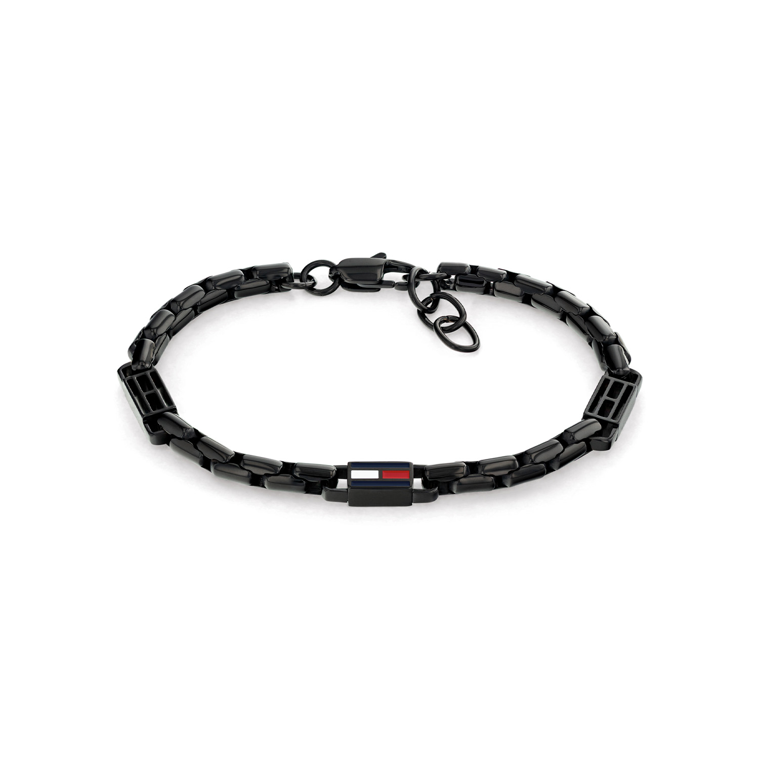 Tommy Hilfiger Jewels TJ2790676 Armband Heren 3D Flag Zw 19cm
Geef je outfit een krachtige en stijlvolle uitstraling met deze originele Tommy Hilfiger zwart stalen armband. De TJ2790676 heeft grove schakels die zorgen voor een robuuste look, terwijl het hoogwaardige roestvrij staal een luxe en duurzame afwerking garandeert. Perfect voor de moderne man die houdt van een stoer, maar tijdloos accessoire. De armband is 19cm, comfortabel om te dragen en eenvoudig te combineren met zowel casual als nette outfits. Het subtiele Tommy Hilfiger-logo geeft een herkenbare, premium touch zonder te overheersen.

Het merk:
Tommy Hilfiger is wereldwijd &eacute;&eacute;n van de grootste designer lifestyle merken en is internationaal bekend om haar classic American cool stijl. De sieraden zijn voor dames en heren met een eigen stijl, die niet bang zijn om dit aan de wereld te laten zien.

Specificaties:
- Heren armband
- Materiaal: Staal zwart
- Lengte 19cm
- Ideaal als cadeau of voor jezelf