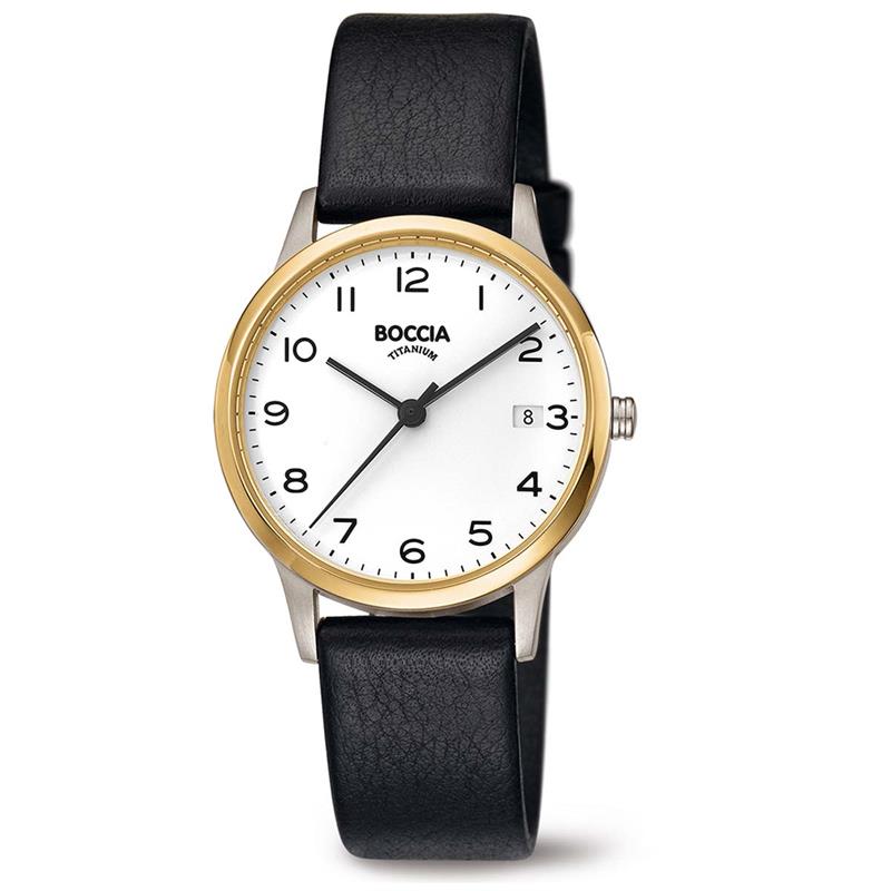 Boccia dames horloge bicolor leer | 3310-04
