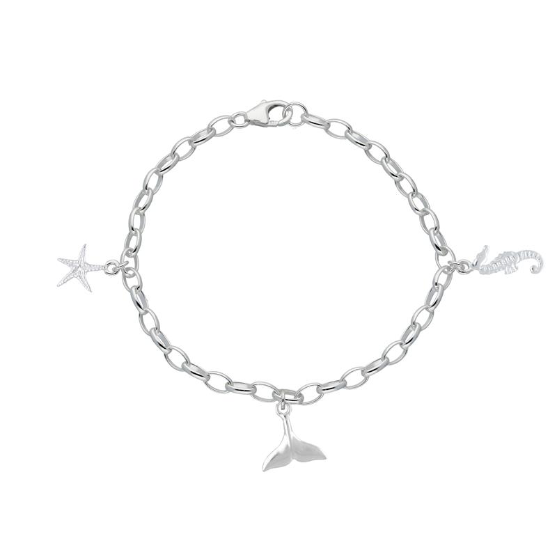 Zilveren Kinderbedelarmband Zee