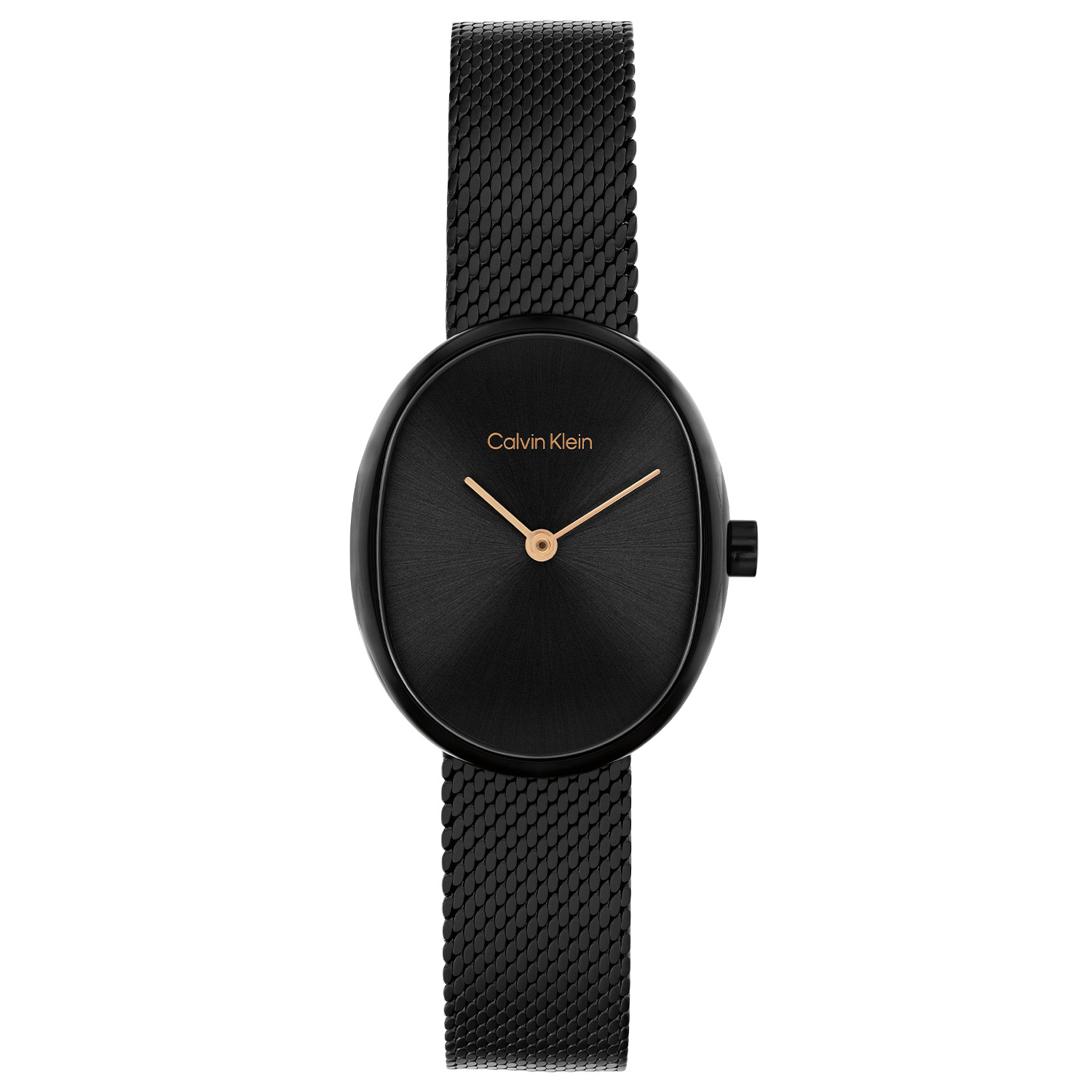 Calvin Klein CK25100176 Dames Horloge 23mm
Dit Calvin Klein dameshorloge met nr CK25100176 heeft een chique uiterlijk. Het zwarte stalen horloge heeft een ovale kast met een grijze brushed wijzerplaat met fijne wijzers, dit geeft een stijlvolle look. Het horloge heeft een stalen zwarte meshband, mineraalglas, een doorsnee van 23mm en is 3ATM.

OVER CALVIN KLEIN
Calvin Klein is een wereldwijd lifestylemerk dat gewaagde, vooruitstrevende idealen en een verleidelijke, vaak minimalistische, esthetiek nastreeft. Calvin Klein werd groot in de jaren 70 door haar mode- en merkjeans collecties. In de jaren 80 lanceerde Calvin Klein haar spraakmakende ondergoed dat uitdrukkelijk van logo &rsquo;s voorzien was. Vanwege het grote succes is het merk ook succesvol uitgerold in Accessoires, Parfums, Home, Brillen, Golf, Horloges en Sieraden.
Sinds de oprichting in 1968 door Calvin Klein, heeft het merk haar reputatie opgebouwd als leider in de Amerikaanse mode, dankzij een cleane esthetiek en innovatieve ontwerpen. Calvin Klein wil haar publiek verleiden en inspireren door middel van provocerende beelden en opvallende ontwerpen die prikkelen. 

SPECIFICATIES:
- Mineraalglas
- Stalen kast
- Grijze wijzerplaat 
- Stalen zwarte meshband
- Ovale kastvorm, &Oslash; 23mm
- 3ATM