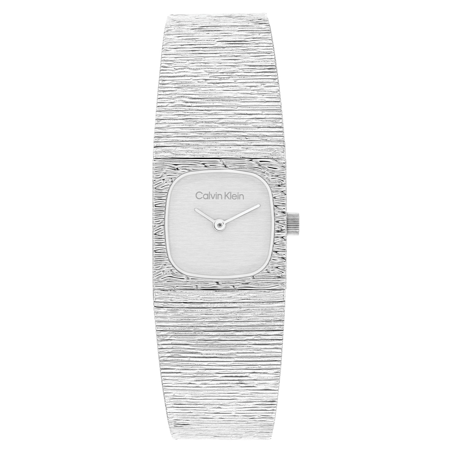 Calvin Klein CK25100177 Dames Horloge 20mm
Dit Calvin Klein dameshorloge met nr CK25100177 heeft een chique uiterlijk. Het stalen horloge heeft een rechte kast met een speciale print die ook doorloopt op de mesh band en op de zilverkleurige wijzerplaat. De fijne wijzers en de merknaam geven het een stijlvolle look. Het horloge heeft een mineraalglas, een doorsnee van 20mm en is 3ATM.

OVER CALVIN KLEIN
Calvin Klein is een wereldwijd lifestylemerk dat gewaagde, vooruitstrevende idealen en een verleidelijke, vaak minimalistische, esthetiek nastreeft. Calvin Klein werd groot in de jaren 70 door haar mode- en merkjeans collecties. In de jaren 80 lanceerde Calvin Klein haar spraakmakende ondergoed dat uitdrukkelijk van logo &rsquo;s voorzien was. Vanwege het grote succes is het merk ook succesvol uitgerold in Accessoires, Parfums, Home, Brillen, Golf, Horloges en Sieraden.
Sinds de oprichting in 1968 door Calvin Klein, heeft het merk haar reputatie opgebouwd als leider in de Amerikaanse mode, dankzij een cleane esthetiek en innovatieve ontwerpen. Calvin Klein wil haar publiek verleiden en inspireren door middel van provocerende beelden en opvallende ontwerpen die prikkelen. 

SPECIFICATIES:
- Mineraalglas
- Stalen kast
- Zilverkleurige wijzerplaat 
- Stalen band
- Rechte kastvorm, &Oslash; 20mm
- 3ATM
