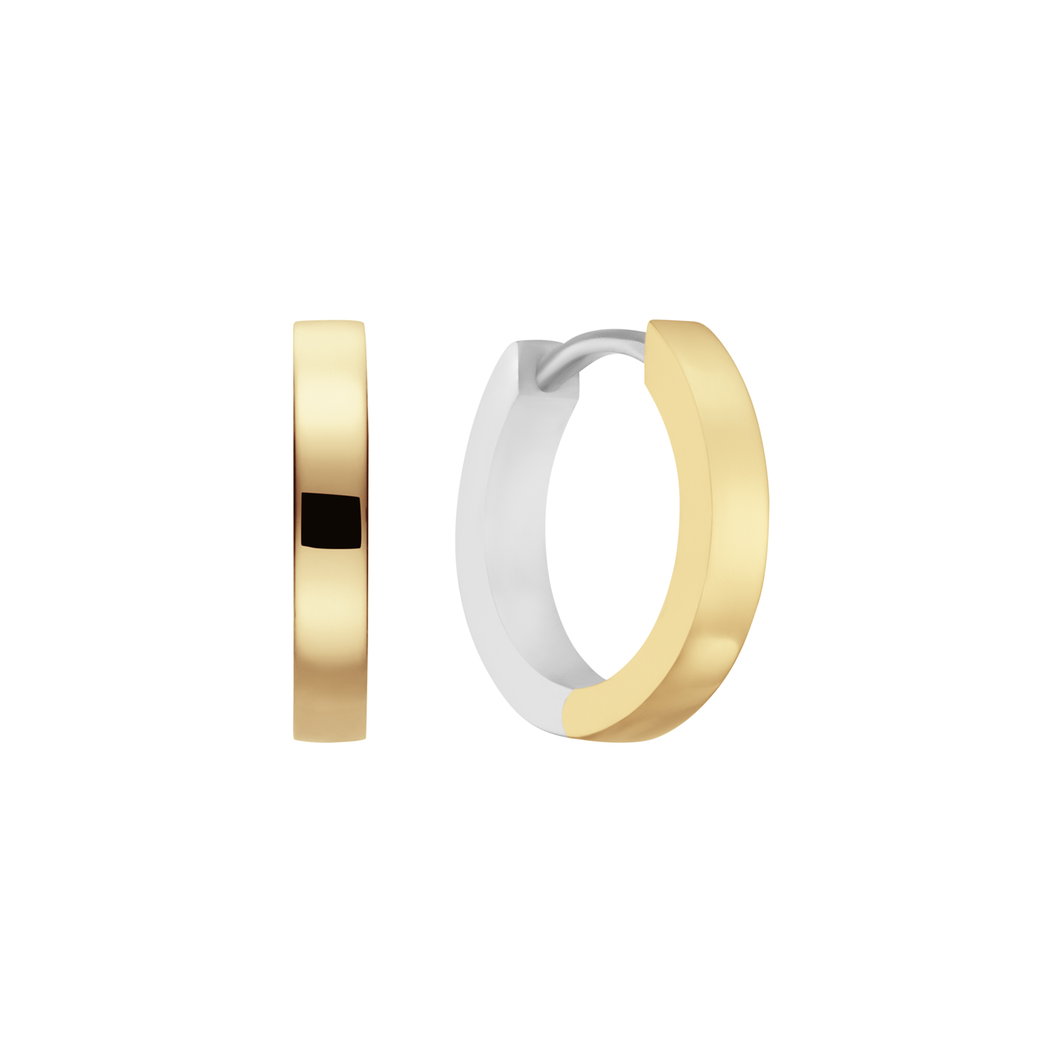 Dit zijn damesoorsieraden van het merk GLOW uit de serie Premium Hoops Silver