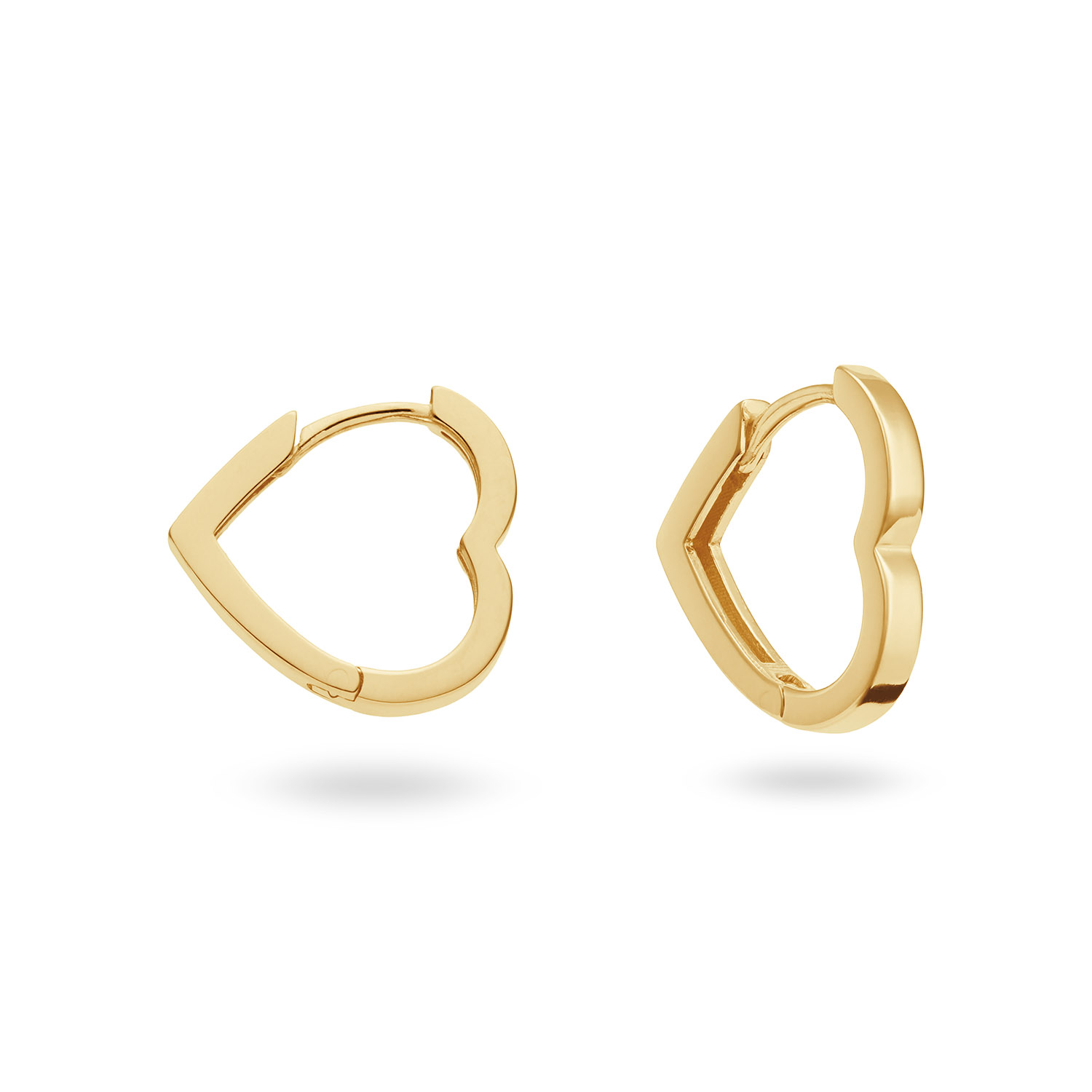 Klapoorringen - Premium Hoops Silver - Hart