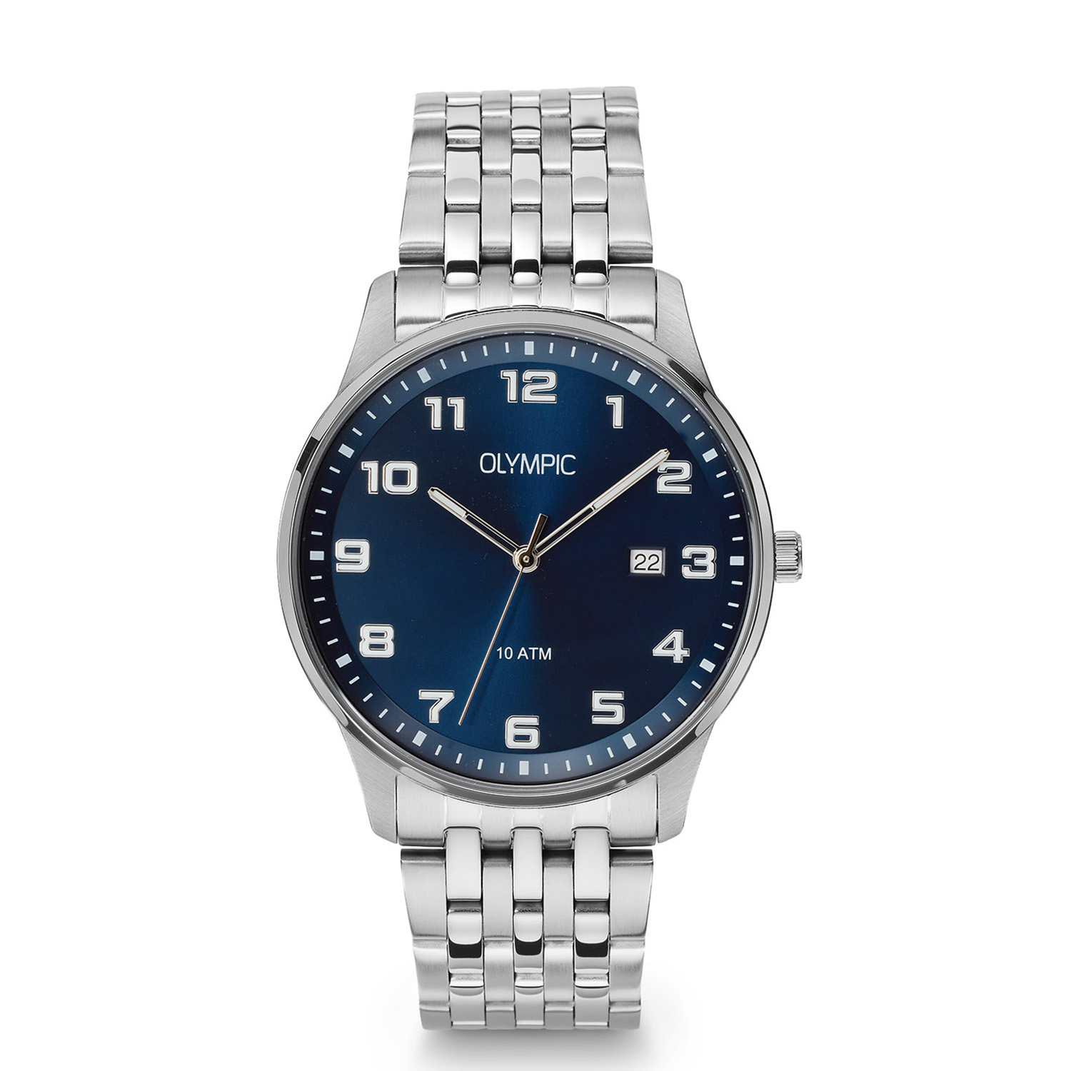 Olympic OL26HSS328 Julian Horloge Heren Staal 42mm 
Dit unieke Olympic model met artikelnummer: OL26HSS328 is een sportief herenhorloge. Het horloge heeft een stalen kast met een gladde bezel en een blauwe wijzerplaat met een datum en duidelijke cijfers en wijzers. Aan de kast zit een stalen schakelband met een vouwsluiting. Het horloge heeft een mineraalglas, een doorsnee van 42mm en is 10ATM.

Het merk:
Een mooi horloge hoeft niet duur te zijn! Het Nederlandse horlogemerk Olympic levert stoere chronografen, slimline series, digitale uurwerken en elegante dameshorloges. De prijs-kwaliteitverhouding staat bij Olympic hoog in het vaandel met prijzen die uiteenlopen van &euro; 34,95 tot en met &euro; 169,00.

100% Nederlands ontwerp, waterdicht en standaard 3 jaar fabrieksgarantie.

Specificaties:
- Ronde kast &Oslash; 42mm
- Blauwe wijzerplaat
- Stalen schakelband
- 10ATM 
- Standaard 3 jaar fabrieksgarantie
- Mineraalglas