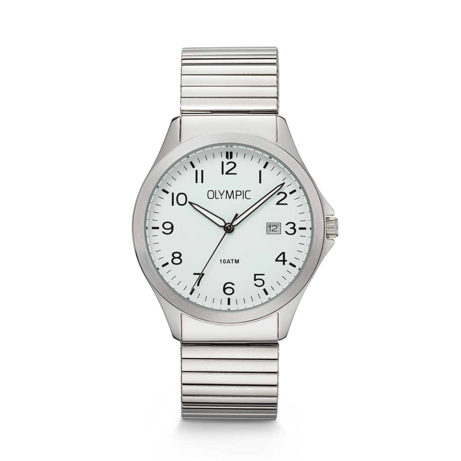 Dit unieke Olympic horloge is een herenhorloge met een classic sportieve uitstraling. Het horloge heeft een ronde stalen kast met een witte wijzerplaat met een datum. Aan de kast zit een stalen rekband. Het horloge heeft een mineraalglas, een doorsnee van 47mm en is 10ATM.

Het merk:
Een mooi horloge hoeft niet duur te zijn! Het Nederlandse horlogemerk Olympic levert stoere chronografen, slimline series, digitale uurwerken en elegante dameshorloges. De prijs-kwaliteitverhouding staat bij Olympic hoog in het vaandel met prijzen die uiteenlopen van &euro; 34,95 tot en met &euro; 169,00.

100% Nederlands ontwerp, waterdicht en standaard 3 jaar fabrieksgarantie.

Specificaties:
- Ronde kast &Oslash; 40mm
- Stalen horlogekast
- Witte wijzerplaat
- Stalen rekband
- 10ATM 
- Standaard 3 jaar fabrieksgarantie
- Mineraalglas
