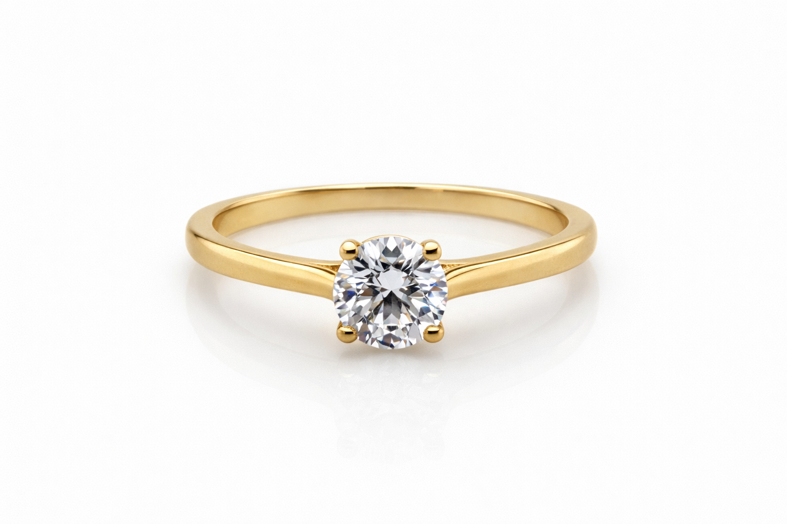 Ring goud 18kt met labdiamant