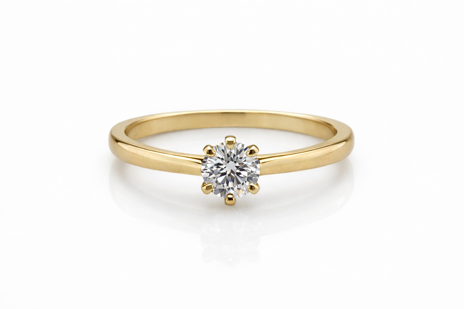 Ring goud 18kt met labdiamanten