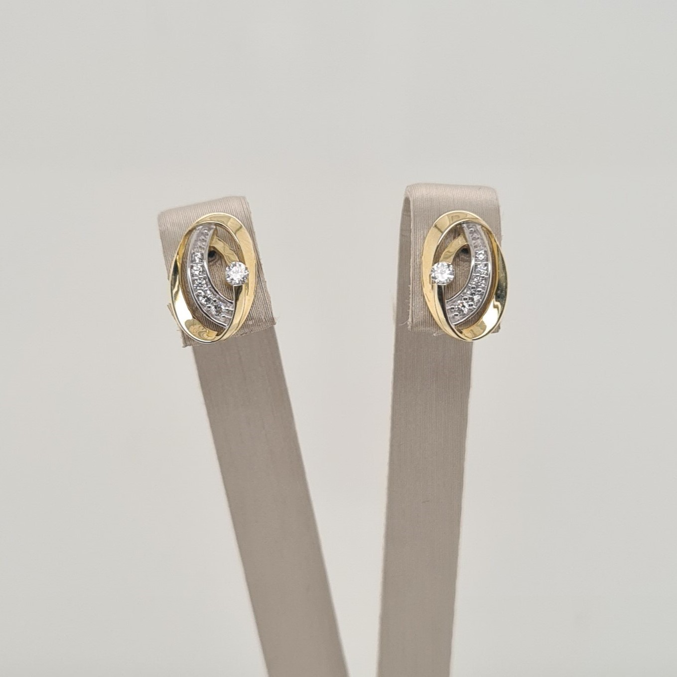 14krt gouden oorsieraden met zirkonia