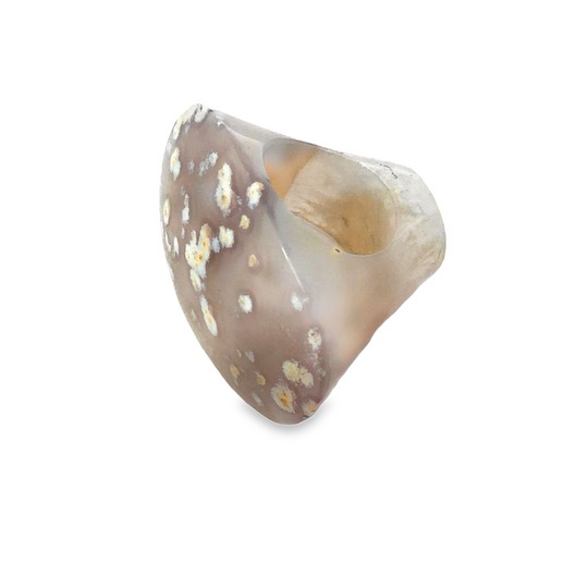 Ring Achat naturfarben . Keine Gr&ouml;&szlig;enanpassung m&ouml;glich.
