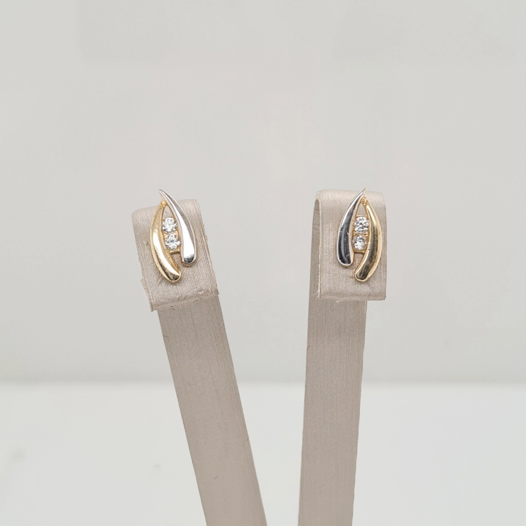 14krt gouden oorsieraden met zirkonia