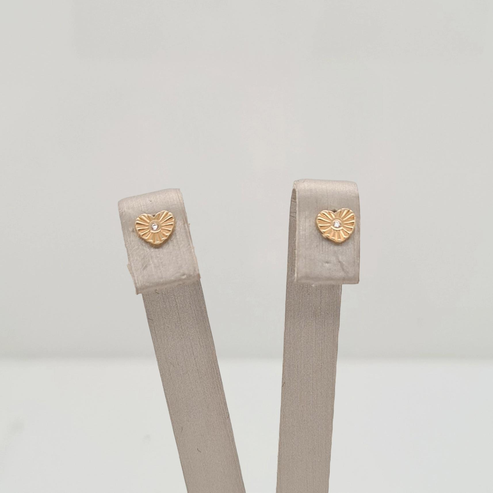 14krt gouden oorsieraden met zirkonia