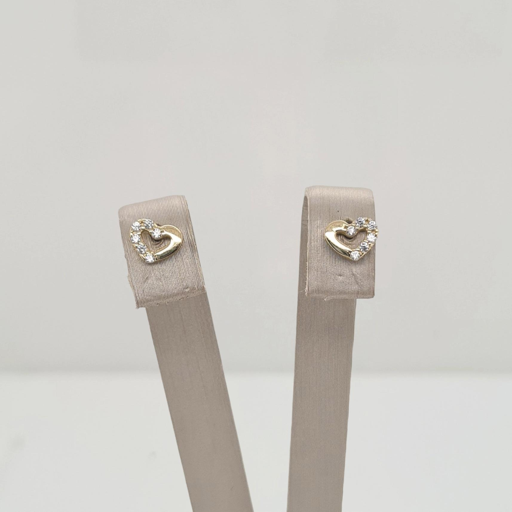 14krt gouden oorsieraden met zirkonia