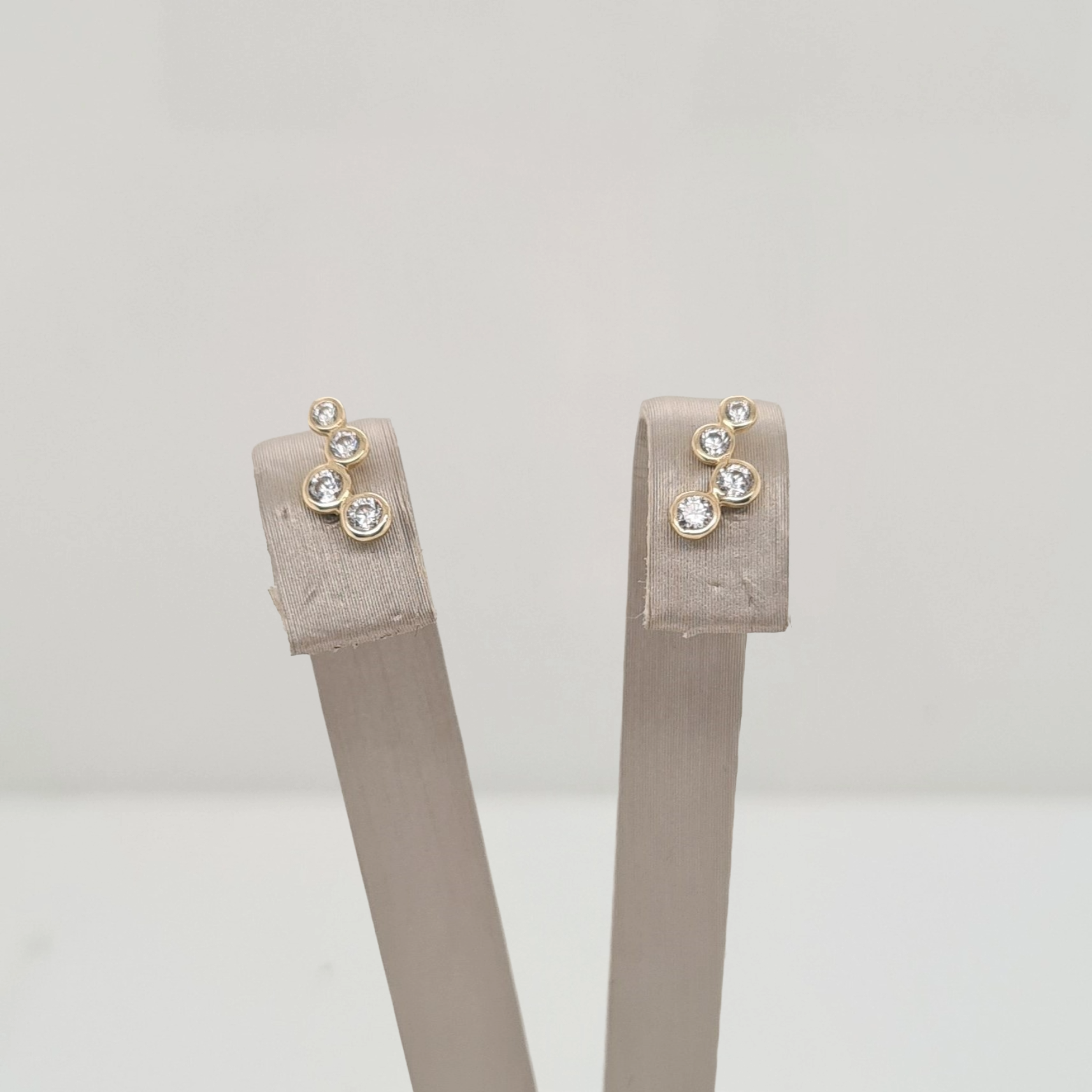 14krt gouden oorsieraden met zirkonia