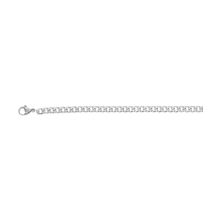 Stalen armband Flat Chain 21 cm