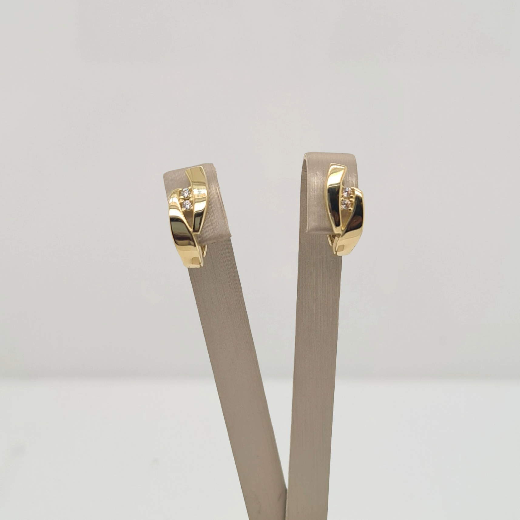 14krt gouden oorsieraden met zirkonia