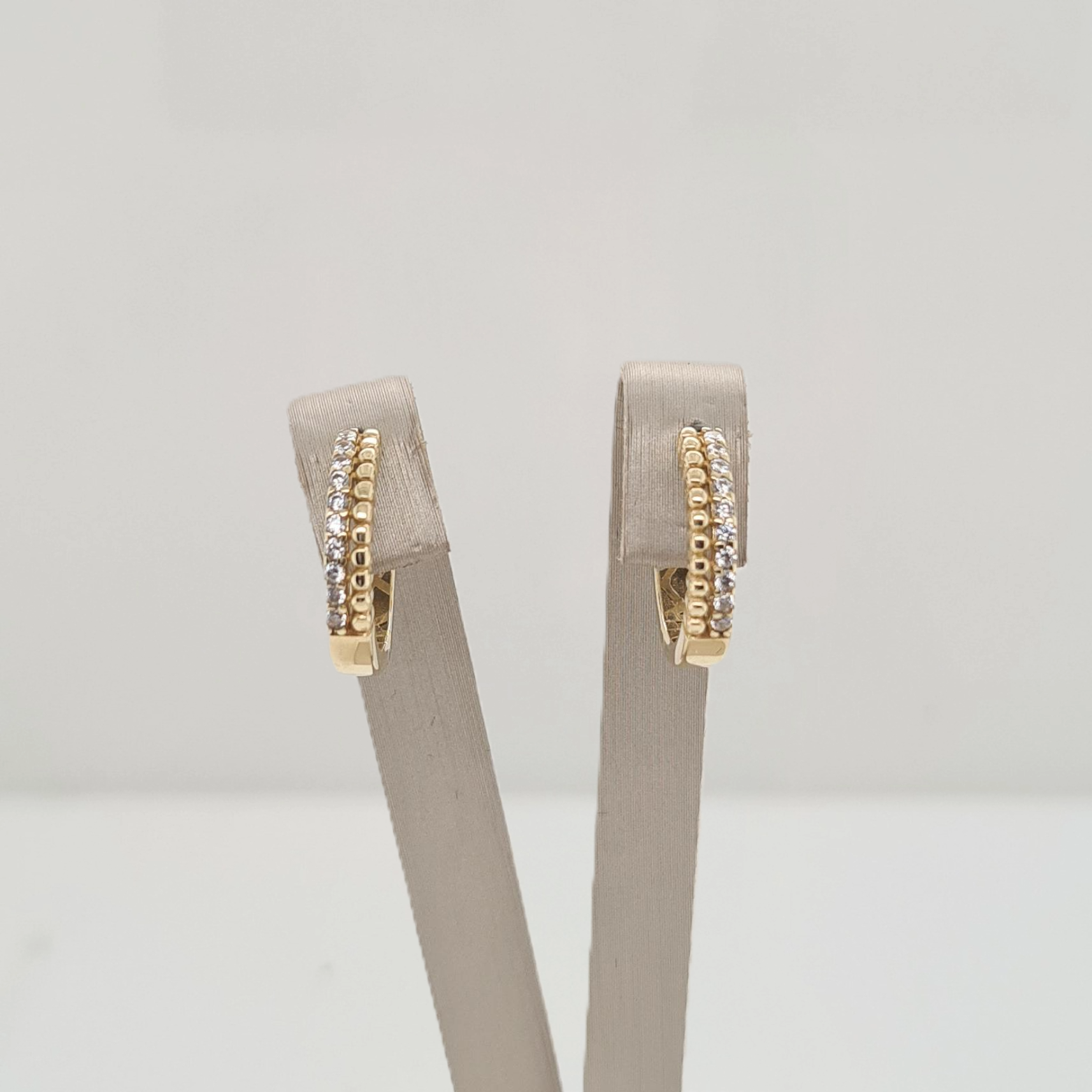 14krt gouden oorsieraden met zirkonia