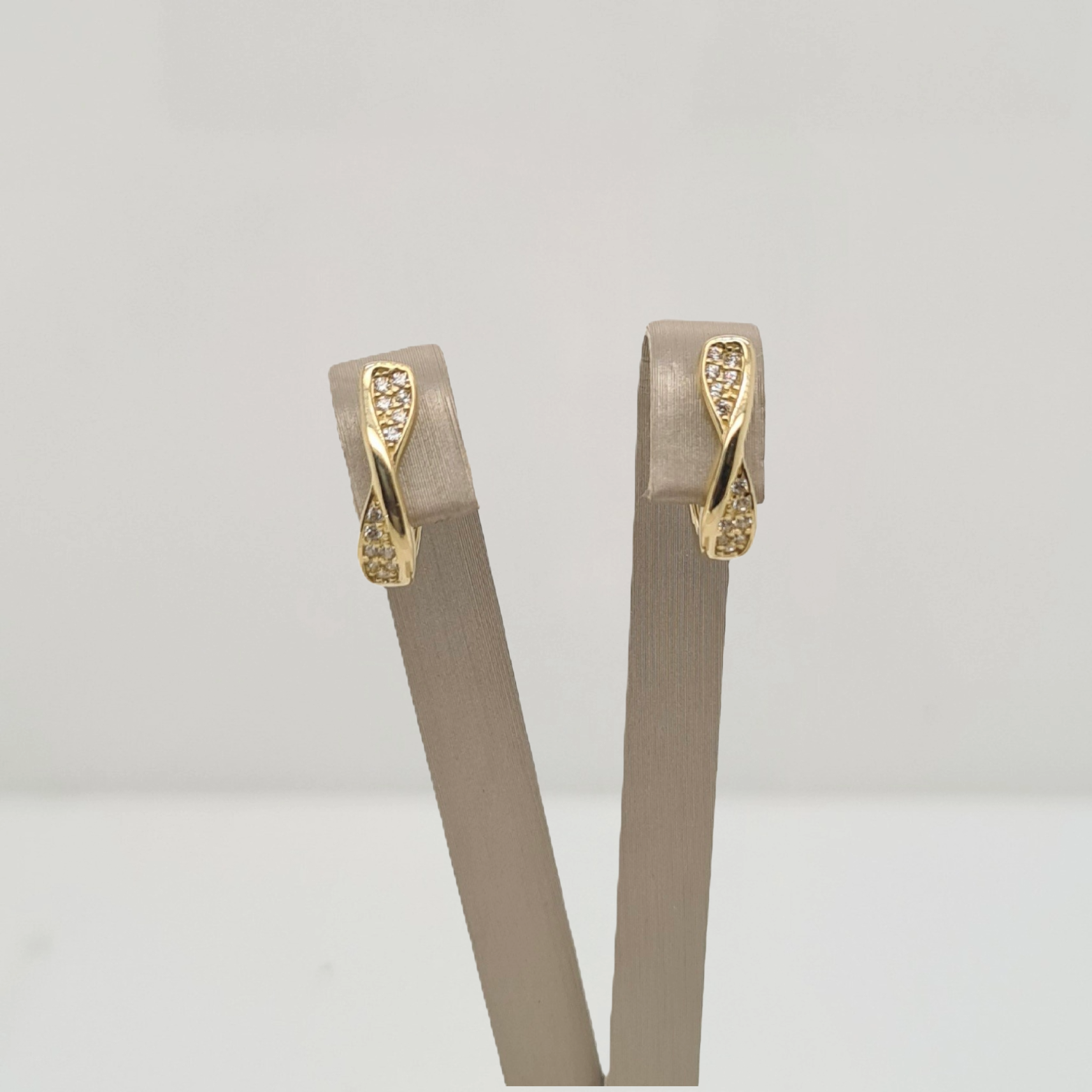 14krt gouden oorsieraden met zirkonia